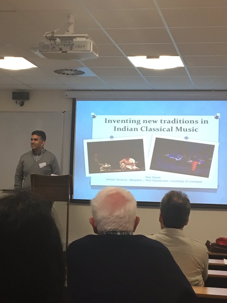 BethHunt94's tweet photo. Alok Nayak - @aloknayak - presenting on Indian Classical music in Britain and his brilliant work with Tarang #rmaconf2017 @sotauol https://t.co/DtDjCXStLY
