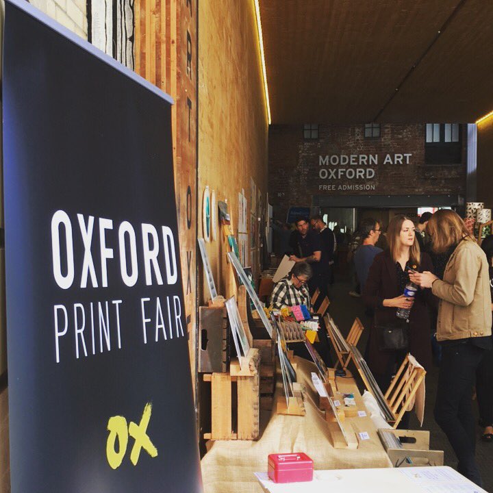 We are open! Come get your print <a href="/mao_gallery/">Modern Art Oxford</a> till 5pm today #print #printfair #OXPF #Oxford