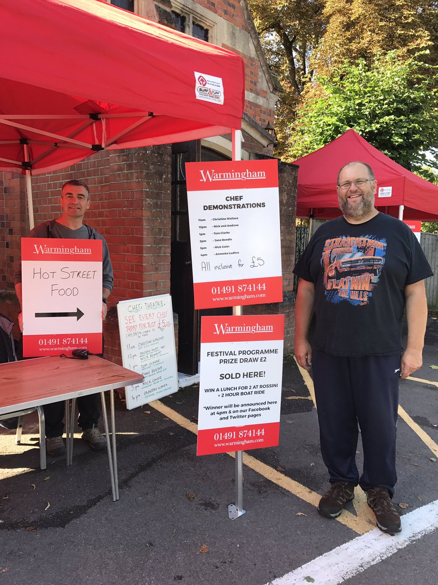 Our first chef demo is at 11am with the fabulous Christine Wallace <a href="/chrisbakestogo/">Christine Wallace</a> - tickets at info point