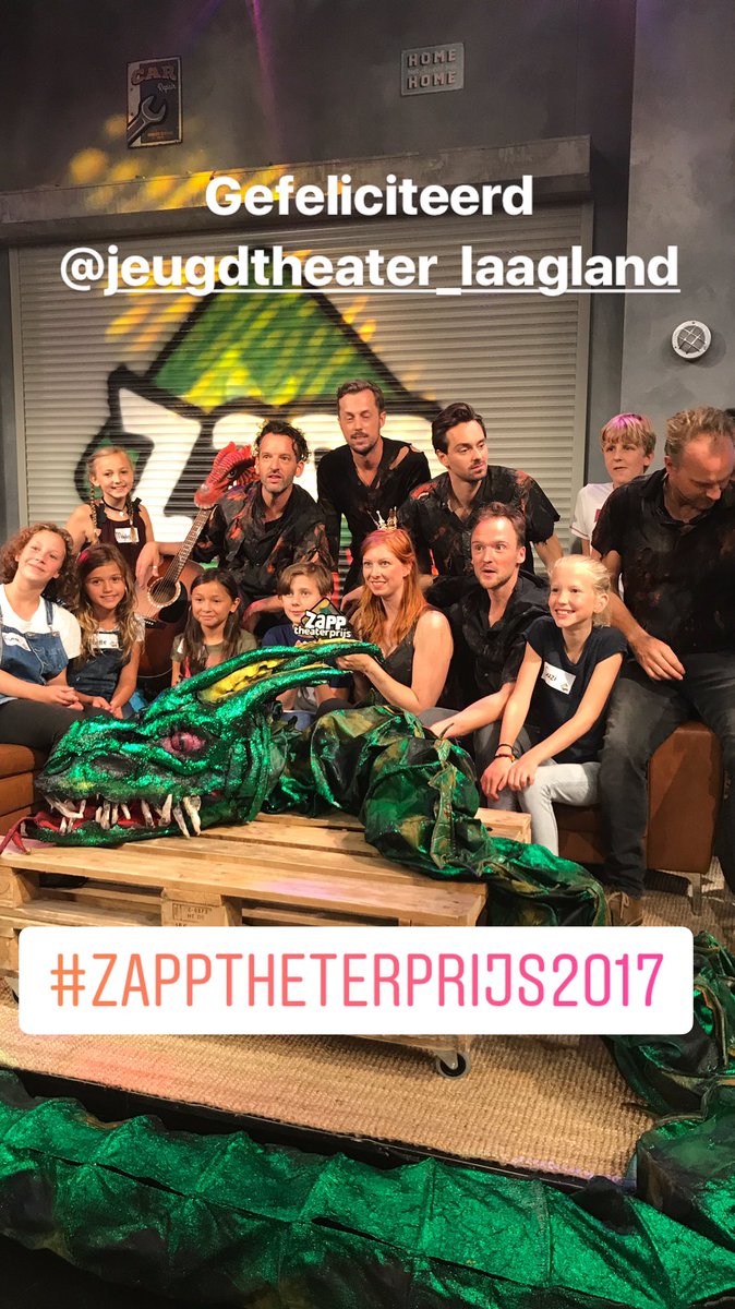Winnaar Zapp Theaterprijs 2017 bekend! Gefeliciteerd <a href="/Laaglandtheater/">Het Laagland</a> 🎉
