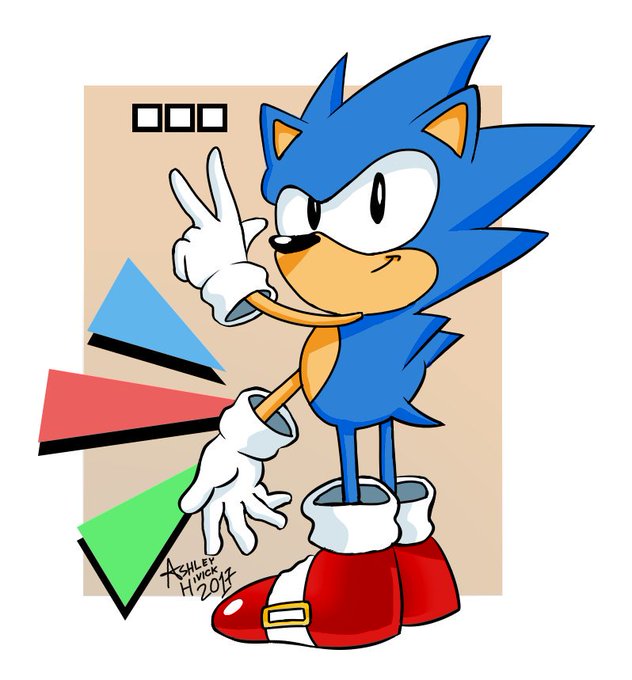 AeroArtwork✰ on X: Finished another Classic Sonic render! This