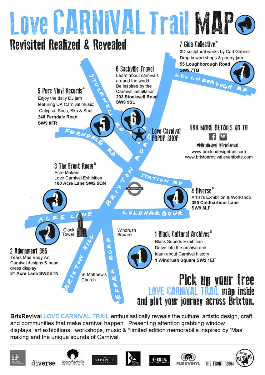 If you love art created by black folks, this is a must. #BrixRevival #LoveCarnival #BlackExcellence <a href="/brixrevival/">Brixton Revival</a> brixtondesigntrail.com/events/revival…