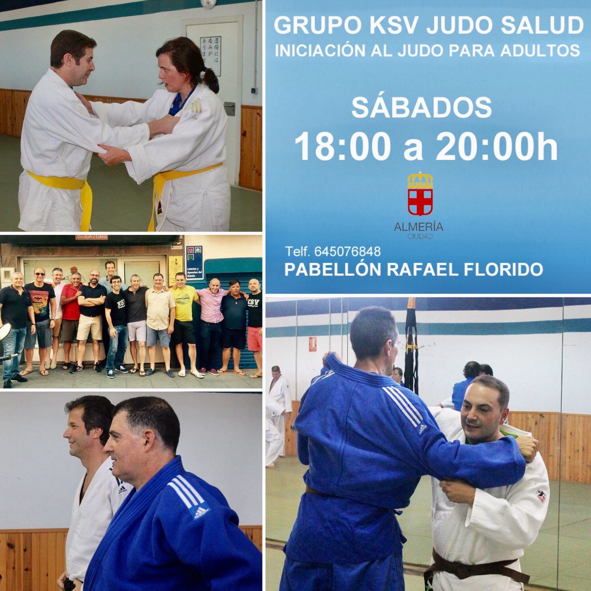 AlianzaKSV's tweet photo. Comenzamos el módulo de judo SALUD! - no has practicado nunca judo? Anímate! Te esperamos! Tf. 645076848
P. Rafael Florido @PMDAlmeria https://t.co/VEbl45txKm
