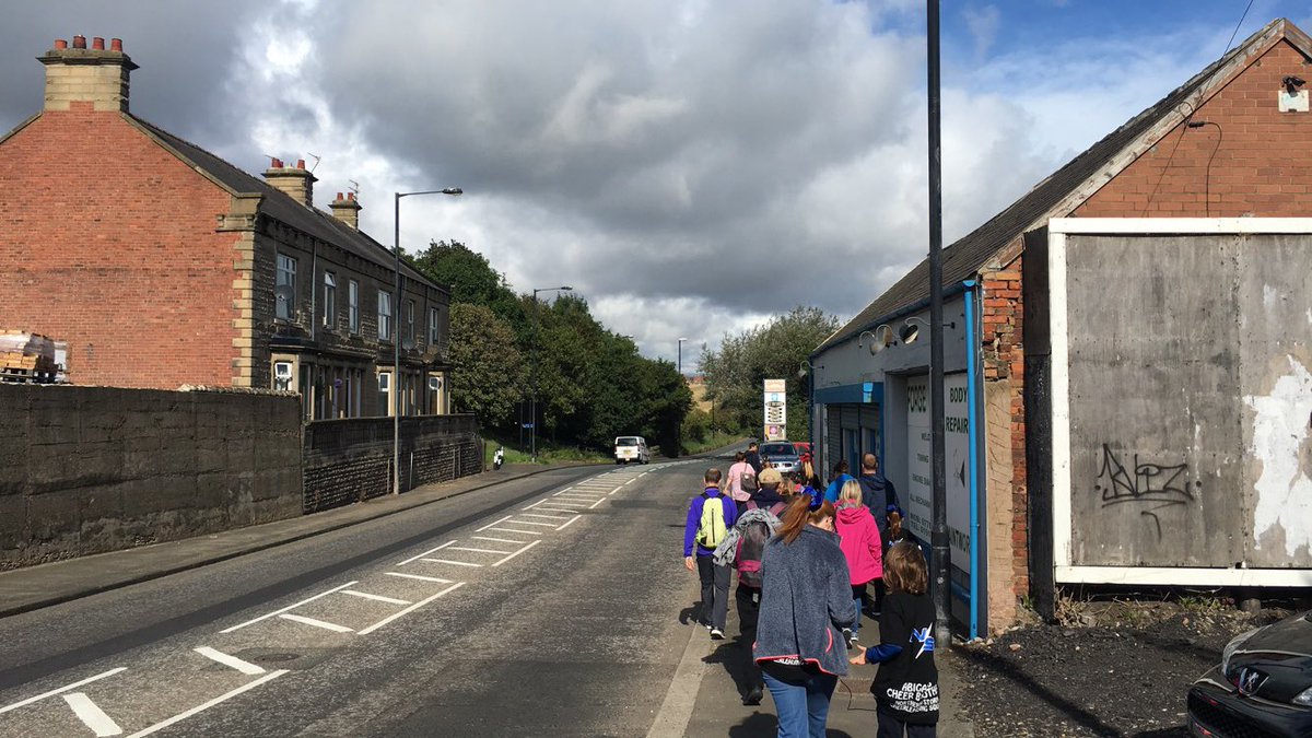 🚶🏻‍♀️🚶🏻We've gathered quite the crowd! Next stop the <a href="/StadiumOfLight/">Stadium of Light</a>! 😎