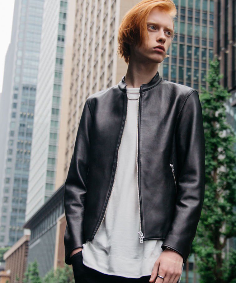 lidnm LEATHER SHORT BLOUSON - レザージャケット