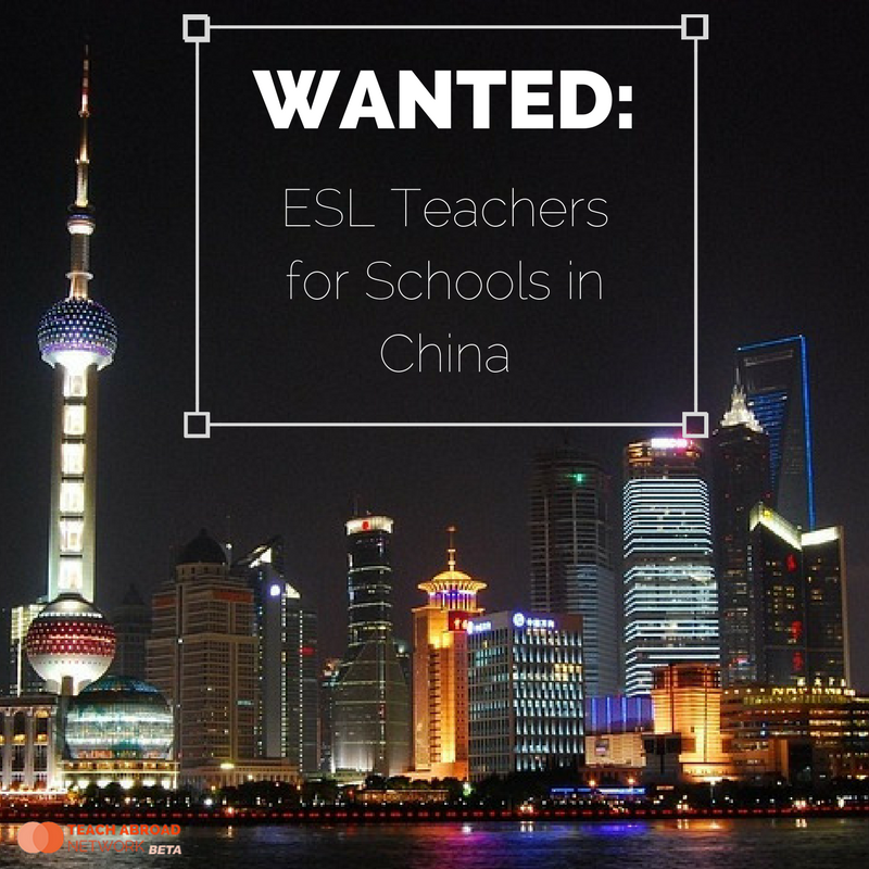 Browse through the list of opportunities that schools in China have shared with TAN - buff.ly/2xlFrHi #TeachESL