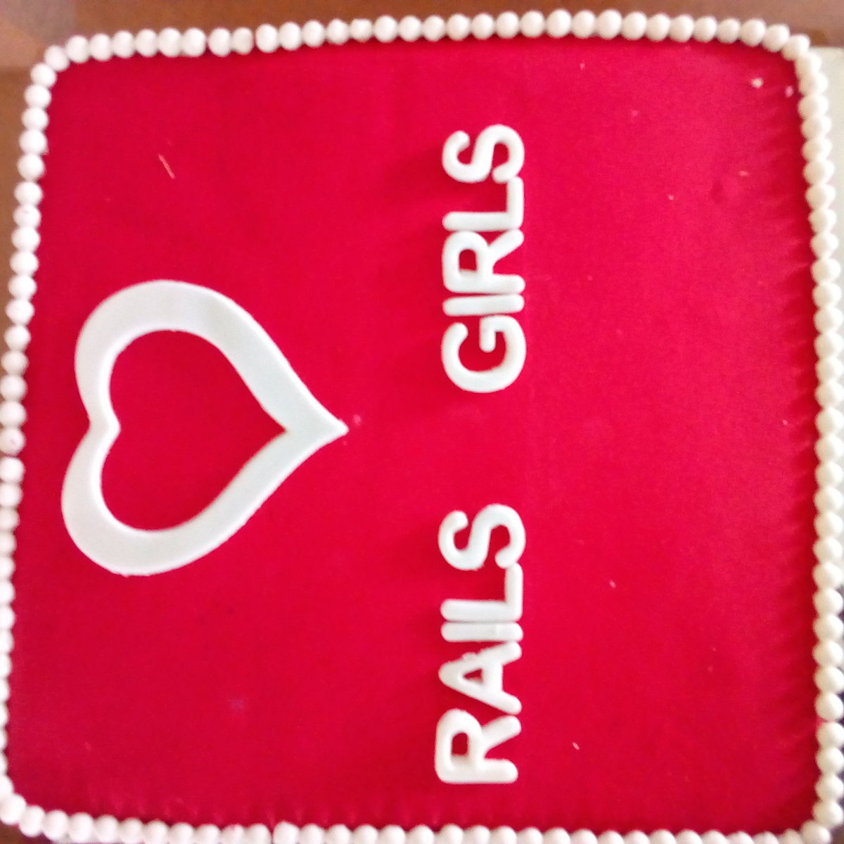 The <a href="/RailsGirlsnbo/">Rails Girls Nairobi</a> Cake is here to launch <a href="/railsgirls/">Rails Girls</a> Workshop in Nairobi.