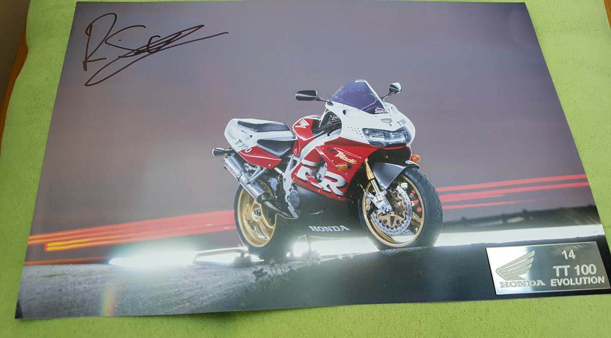 Thanks to mr Ian Edmondson this arrived in post.and a little info plate to put in once framed for bike shed