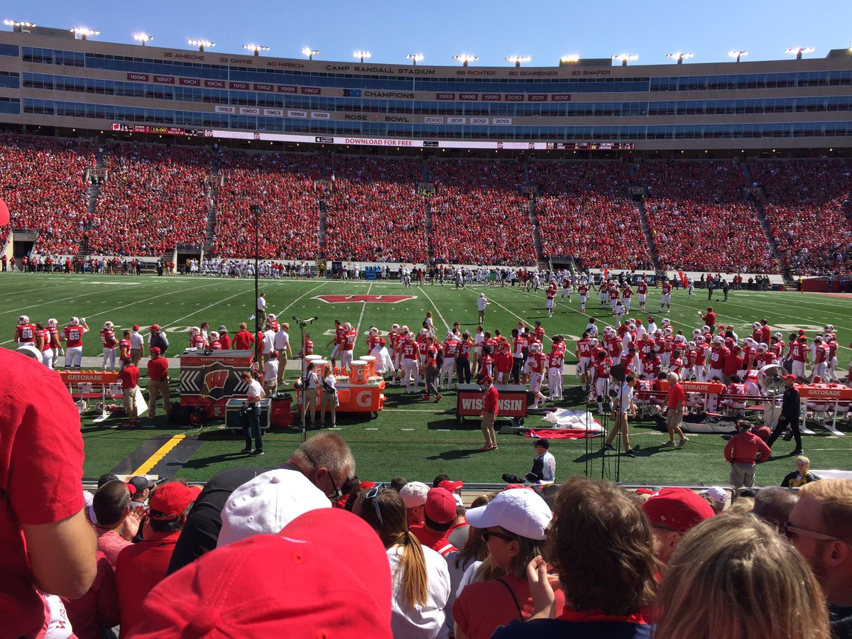 BradleyJBeyer's tweet photo. #GoBadgers #NotBadSeats https://t.co/ZCQt3XbwUb