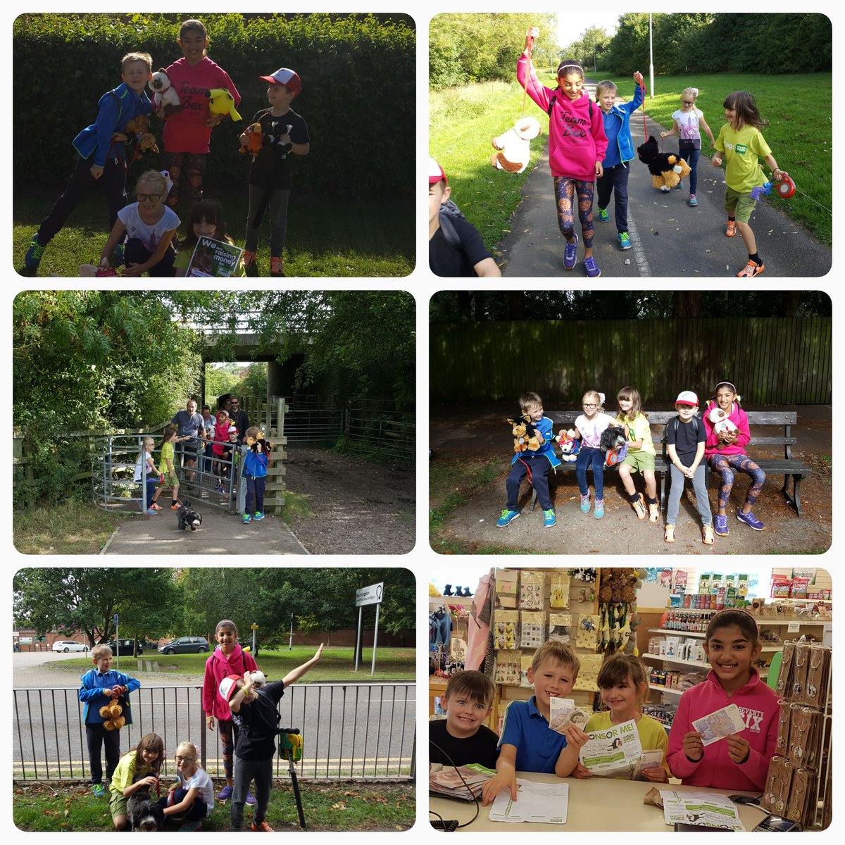 JuGoolia1's tweet photo. @stukeleymeadows Ellie and friends doing their sponsored walk for Wood Green this morning. 
They raised £200 ! Well done 😎 &amp; Thank you https://t.co/5QgEqqYdT0