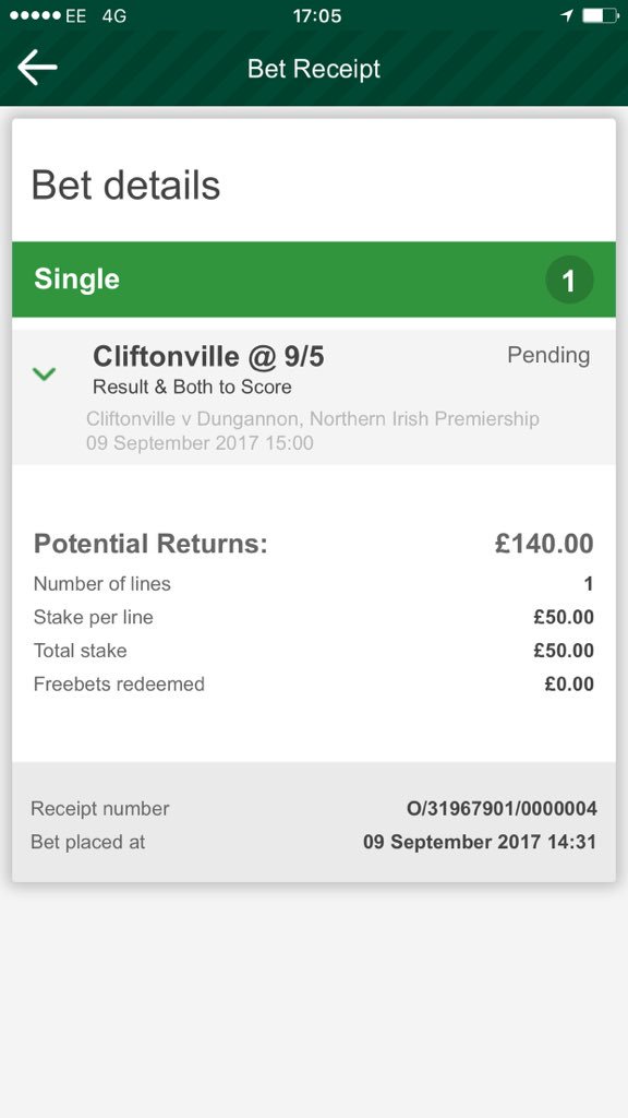 DJChrisRedmond's tweet photo. @BoomRoomVIP Bet was suspended but did this for the same odds 🙏 https://t.co/4gCjfJa9dl