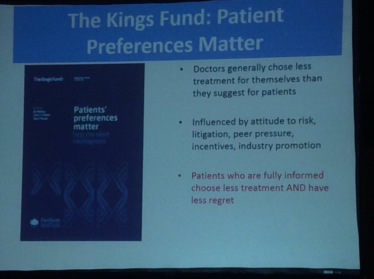 stuart_strachan's tweet photo. Cultural change from T=f(Dm) to importance of patient preference with a new formula @DrGregorSmith #BSAC17 #realisticmedicine https://t.co/baAAfNJP4r