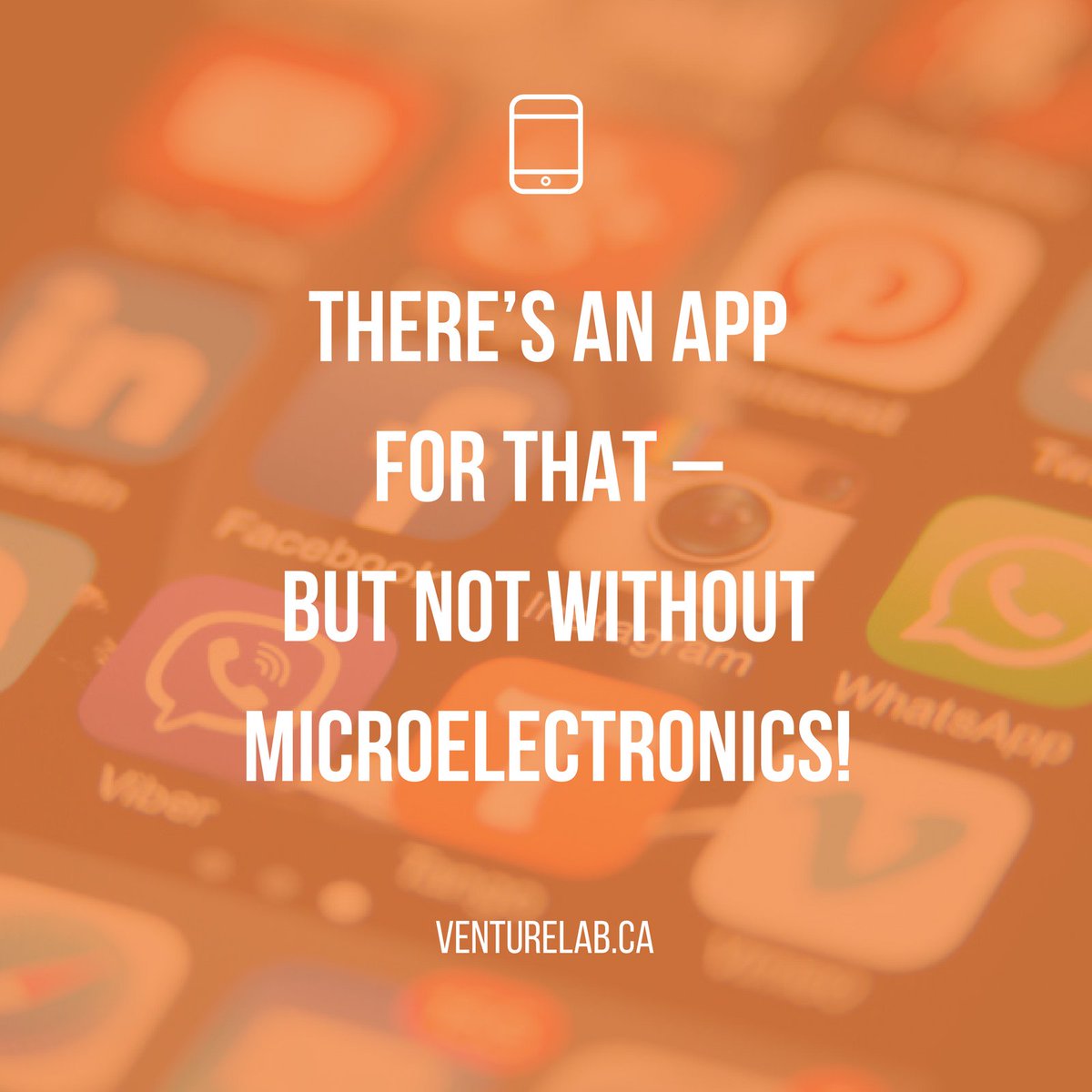 ventureLABca's tweet photo. There’s an app for that – but not without #microelectronics! #Software relies on #hardware: https://t.co/1ee7uSyOlR https://t.co/My9uXXDHYb