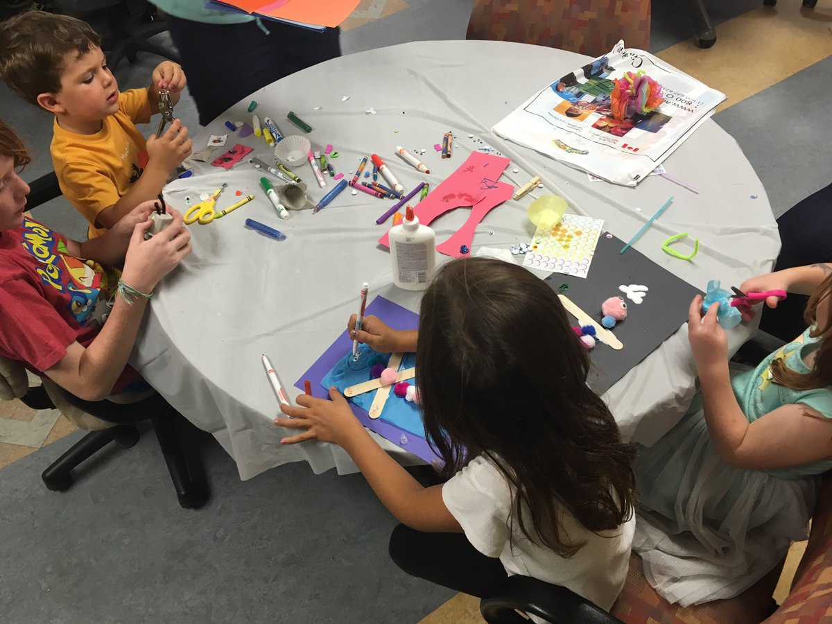 LeanderCampbell's tweet image. Craft break! Making art at @bugdayOttawa