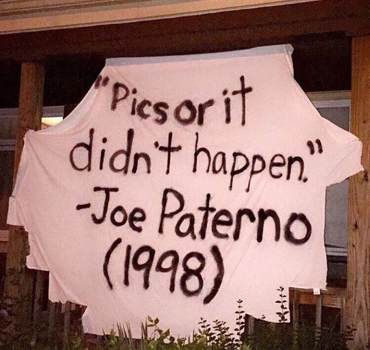 AustinBehr33's tweet photo. Pitt is absolutely GOING IN on Penn State today with the signs and I love it! Top 3 trolljob for sure. #PittPSU https://t.co/ARnUSMTKP2
