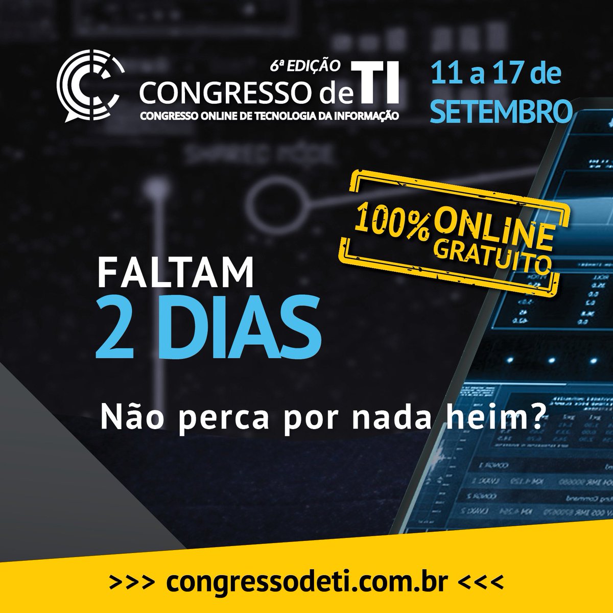 CongressodeTI's tweet photo. #CongressodeTI https://t.co/E8g07z1WkE