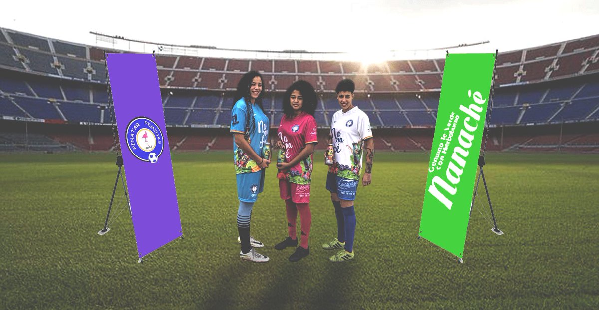PinatarFeminas's tweet photo. Este año cambiamos de piel. Hoy os presentamos las equipaciones que vestiremos este año con NANACHÉ como patrocinador principal. #Masunga https://t.co/QtfrIbw5kS
