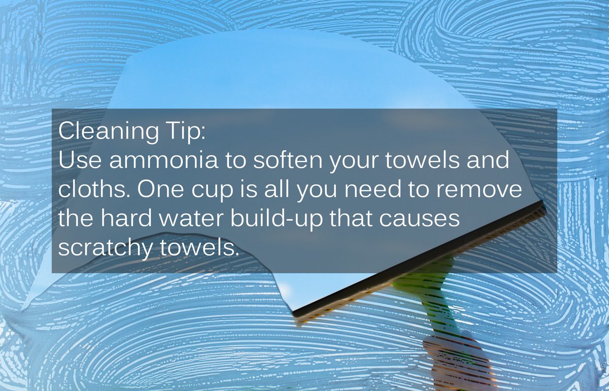 ComProClean's tweet image. Don't you hate when towels get all scrunchy and rough? Try this easy trick! #cleaningtip #cleaningmadeeasy #yyc