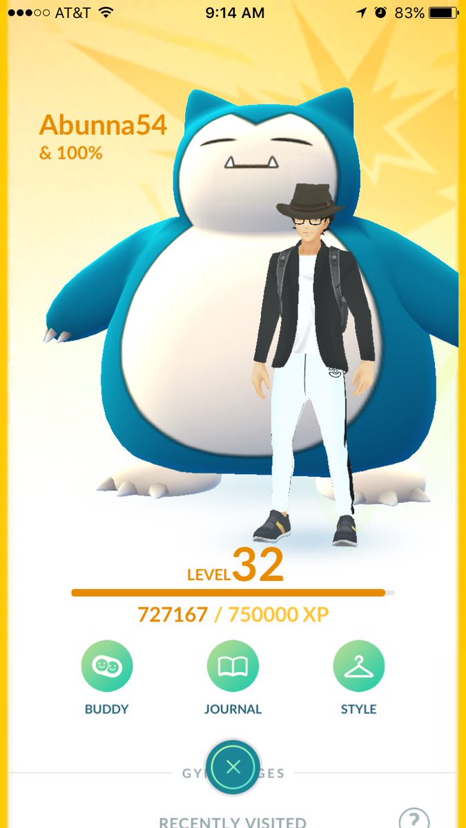 pkmngoadam's tweet photo. Almost level 33! #snorlax #pokemon #pokemongo #tl33 https://t.co/zsOK4hE09g