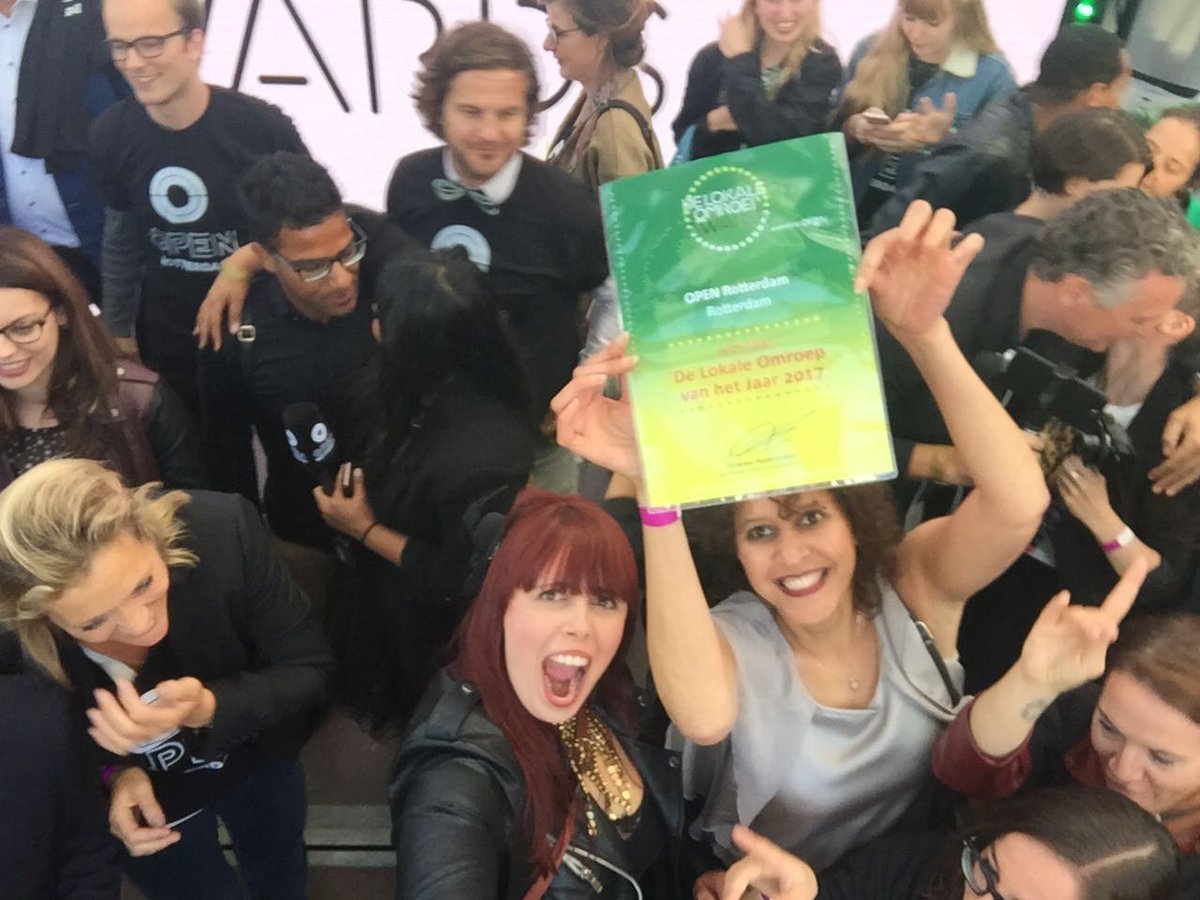 OPEN Rotterdam lokale omroep van het jaar!!! #LOA2017 @DeLOAwards @OLONederland #rotterdam #open010 <a href="/rotterdam/">Gemeente Rotterdam</a> <a href="/College010/">B en W Rotterdam</a> #trots