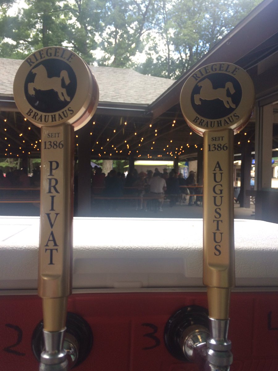 HopNugget's tweet photo. Kicking off at 1:30! Get here for some liters! 🍻 #oktoberfest @Riegele_US @MassBevAlliance #germanbeer #allthesaurkraut https://t.co/yxRIrA5rEX