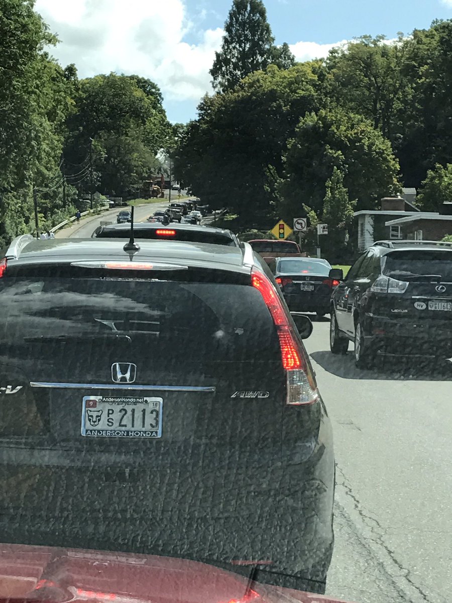 lititzlady's tweet photo. @GoPSUsports Our game day scene...stuck on N Atherton more than 90 minutes so far. Park Ave turn not in sight. https://t.co/hF0qvx3Qx3