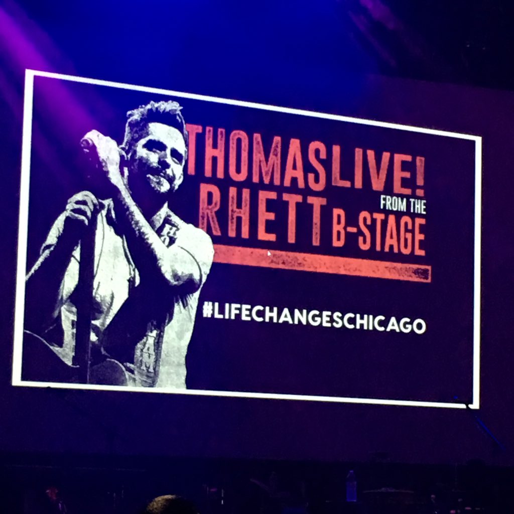NashvilleBecca's tweet photo. It's about to happen at 7pm CT on @BigMachineRadio.com, @tunein &amp; @ihHeartRadio! Listen live @ThomasRhett #LIFECHANGESCHICAGO! https://t.co/2WcE5Z2Zgu