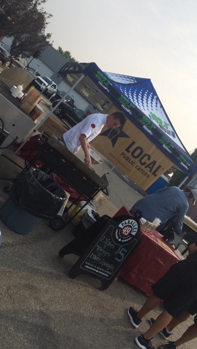 NOWJenna_Rous's tweet photo. BBQ provided by Local! All proceeds are going to the SPCA! Come join us at the #nowcarnival! 9894-42 Ave! #1023NOWRADIO #NOWtrucksicle https://t.co/S9Px2lHuC2