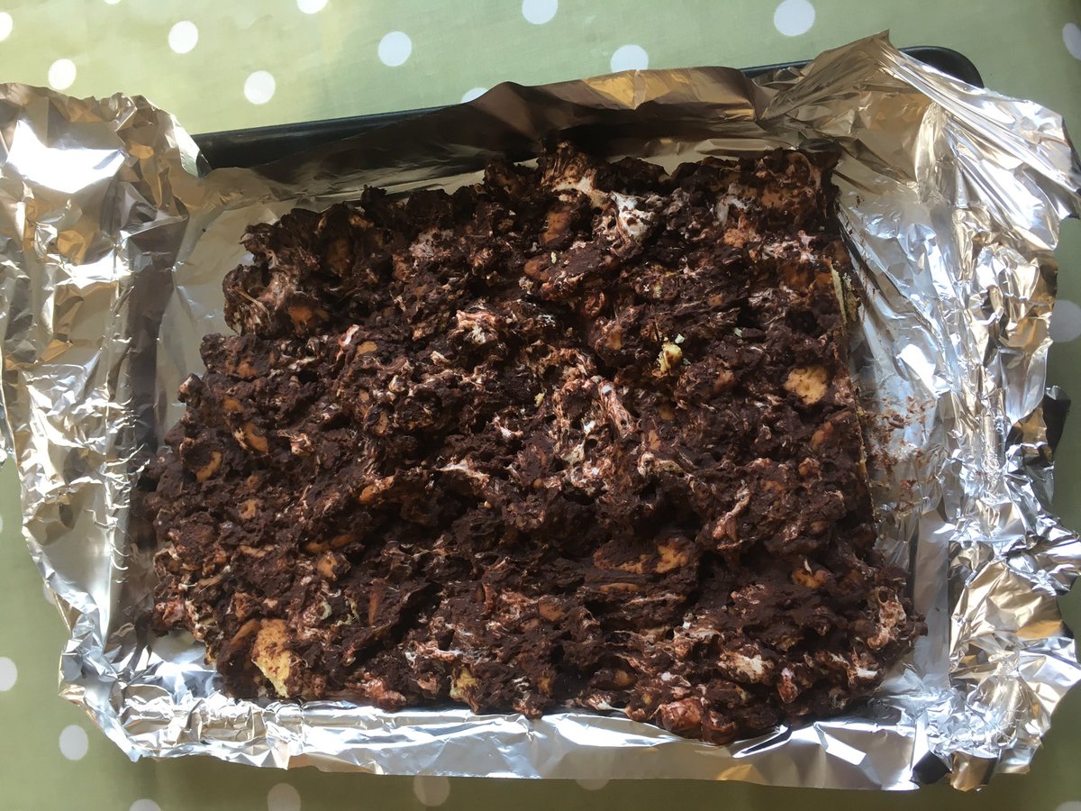 DebsRWalton's tweet photo. While I've been at Lichfield Cathedral celebrating the new @KinverSt #layreader the boy has made Rocky Road for #Enville church #harvestmeal https://t.co/UPO0mlqQID