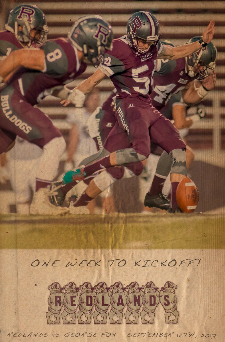 Baroncoronado's tweet photo. It's a bye week for University of Redlands Football! #d3fb #redlandsfootball #beatgeorgefox #sciac #PNWorbust https://t.co/DnyaSiMBaZ