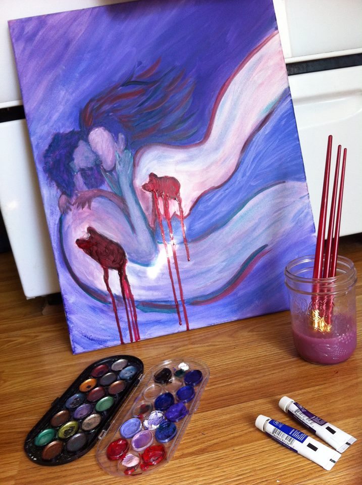 SuperSwampWoman's tweet photo. Tried out watercolor paints this afternoon https://t.co/wMyiQIMYbt