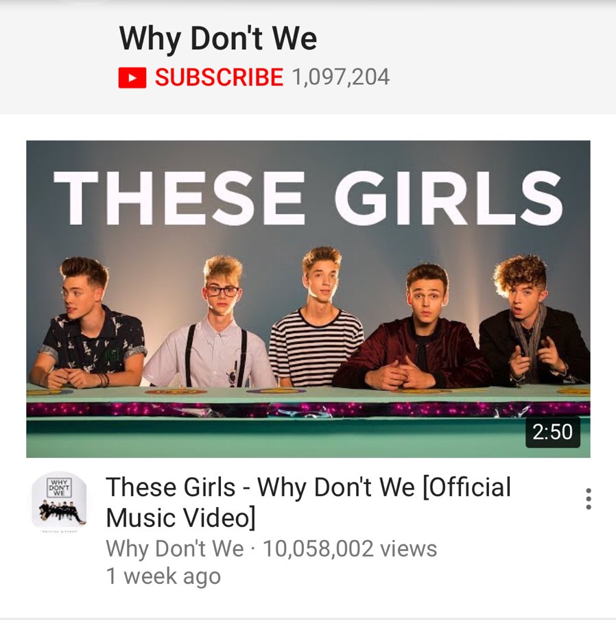 whydontwemusic's tweet photo. 10M views in 10 days.. absolutely insane, thank you https://t.co/izHZ9BWqsW