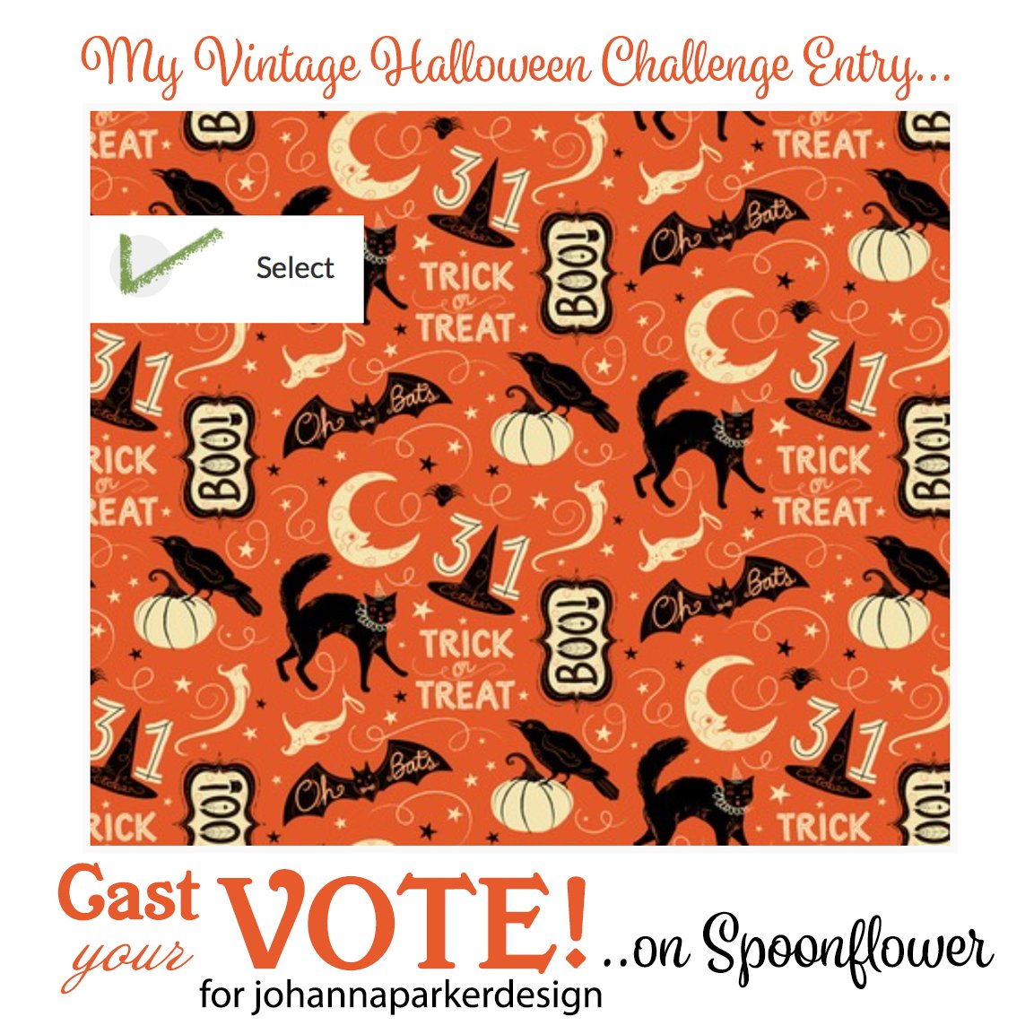 jparkerdesign's tweet photo. Like it? Please VOTE for my design in Spoonflower's Vintage Halloween Challenge! :) Just find it, click &amp; submit! https://t.co/q5ufgCOb3v https://t.co/bRWYzITEBx