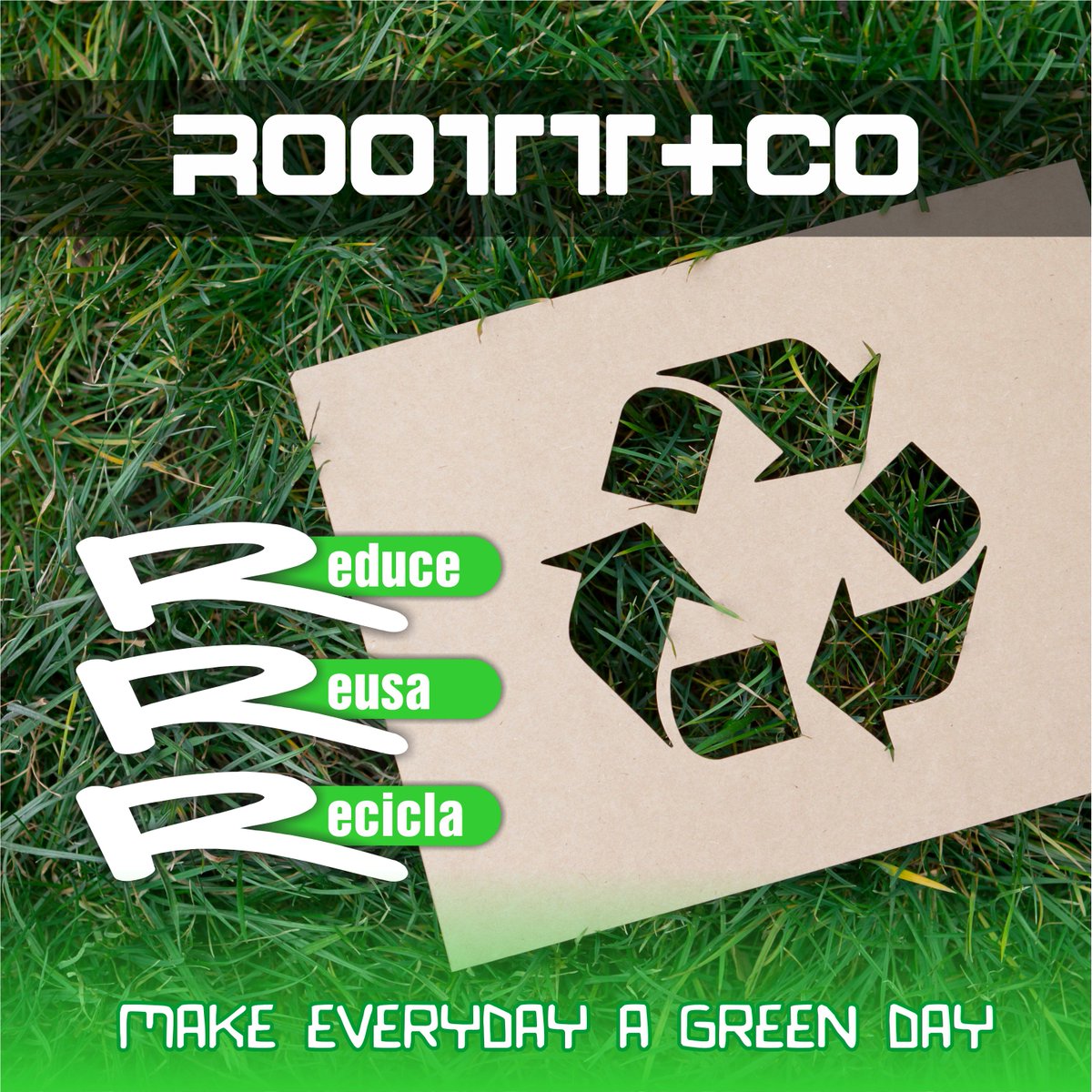 ROOTT_CO's tweet photo. En #RoottCo promovemos la campaña #Reduce #Reusa #Recicla https://t.co/6RWo1dqAu7