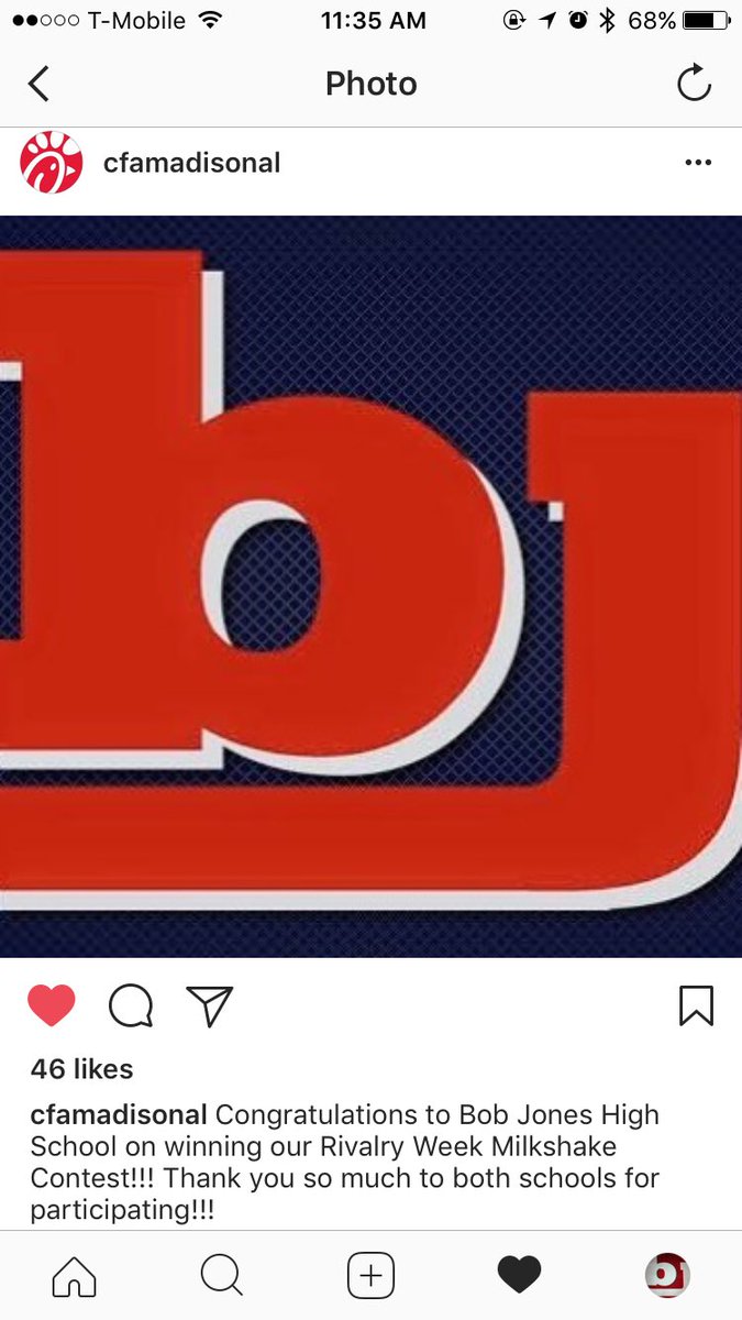 WE WON THE MILKSHAKE CONTEST!!!! Thank you to everyone who treated themselves with a milkshake this week and said it was for BJHS!! ❤️