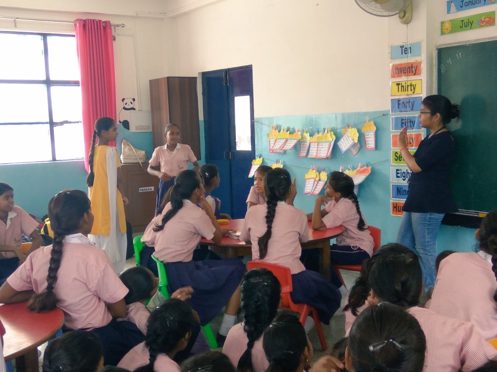 joshiisrocking's tweet photo. @People_TCS @TataCompanies @prerna1407 TCSers at Lko honing the soft skills of the students of Prerna Girls during #TVW8 #TCSEmpowers https://t.co/gz4G0LJP3l