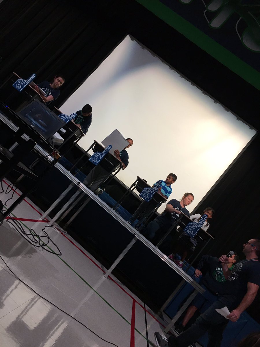 Churchvilleps's tweet photo. We saw Churchville's first ever game show and "The Braes" came back to town!! Happy birthday, indeed! #ChargerSpirit https://t.co/ojZYY2w4rr