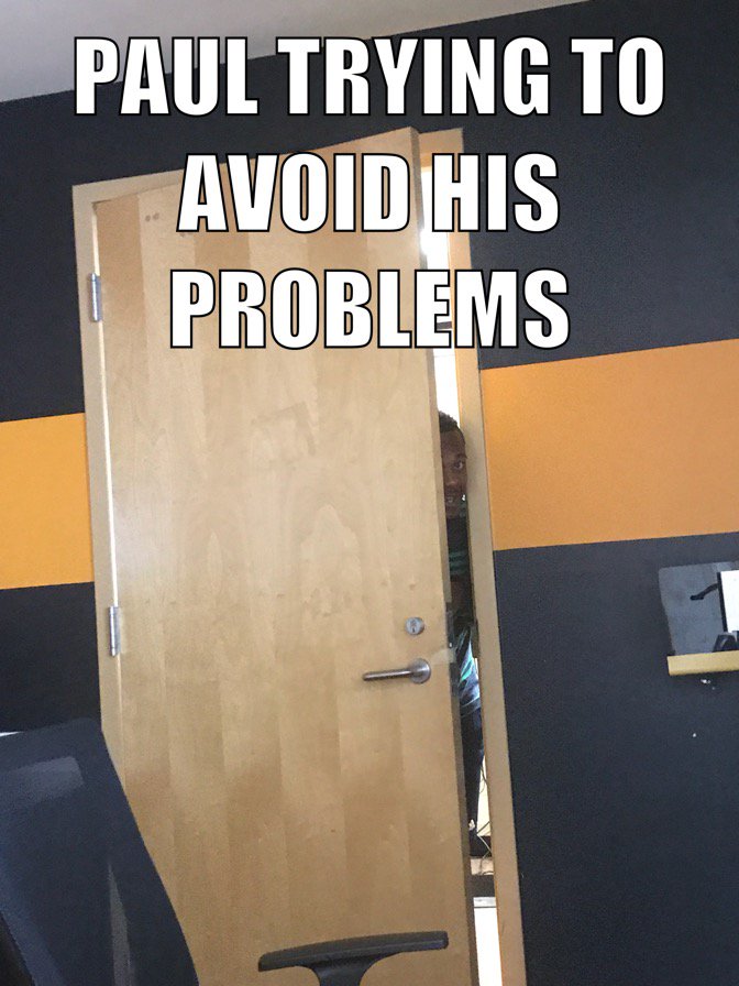 skyevales's tweet photo. Nothing more fun than working with this meme-lord! https://t.co/UsoSSWBKfG