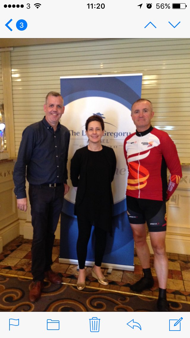 ShannonAirport's tweet photo. What a warm welcome at @Ladyghotel @ladyg_hotel for our Shannon Group Charity Cyclists. Thanks so much to all the team there. https://t.co/SFMib12BCn