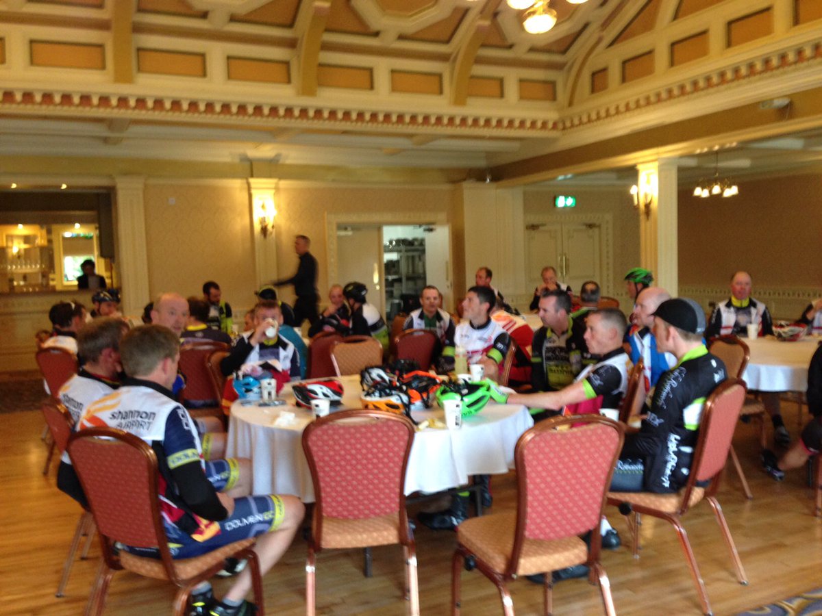 ShannonAirport's tweet photo. What a warm welcome at @Ladyghotel @ladyg_hotel for our Shannon Group Charity Cyclists. Thanks so much to all the team there. https://t.co/SFMib12BCn