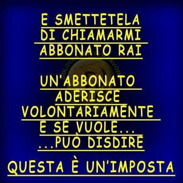 angeloSica1965's tweet photo. Imposta #Rai #MovimentOnesti https://t.co/FVao2ChsT6