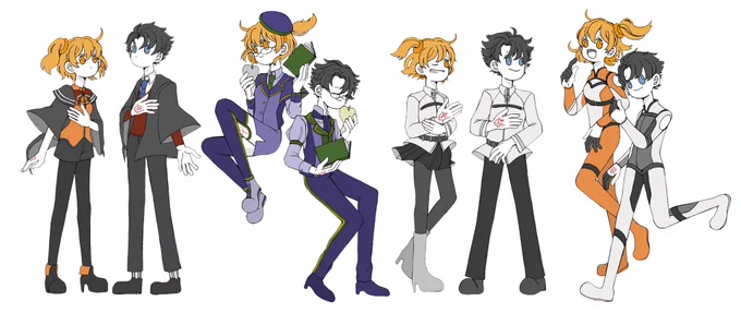 主人公組。
どの服も可愛い。 