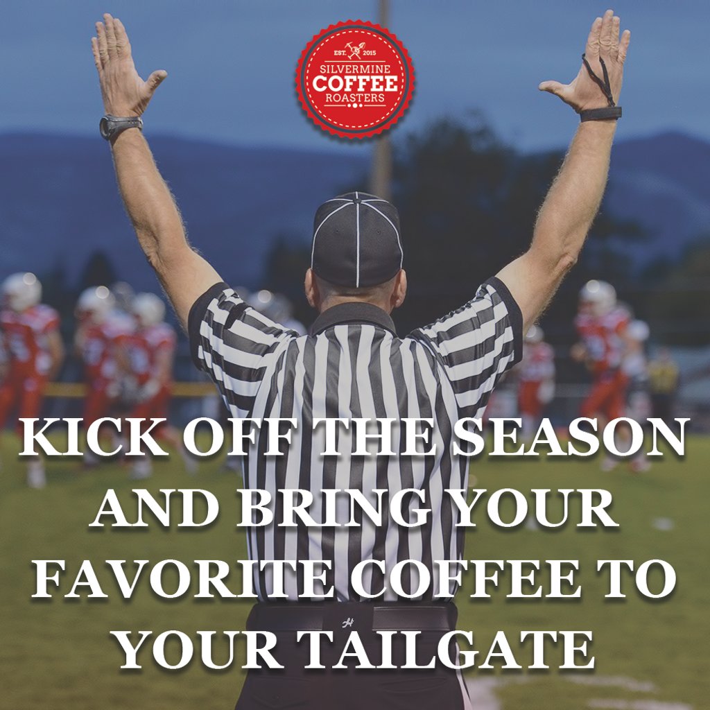 SilvermineBeans's tweet photo. #TOUCHDOWN! Start off your season with a kick! Order your favorite #SilvermineCoffee - we deliver so you won't miss the #game! #coffee #nfl https://t.co/k1p85cb2lG