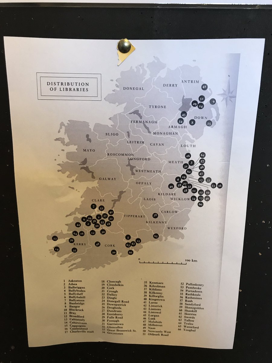 QuintinOliver's tweet photo. 66 #Carnegie libraries across Ireland - weird distribution pattern? @ehodni #ehodni https://t.co/ShGh0mRk1y