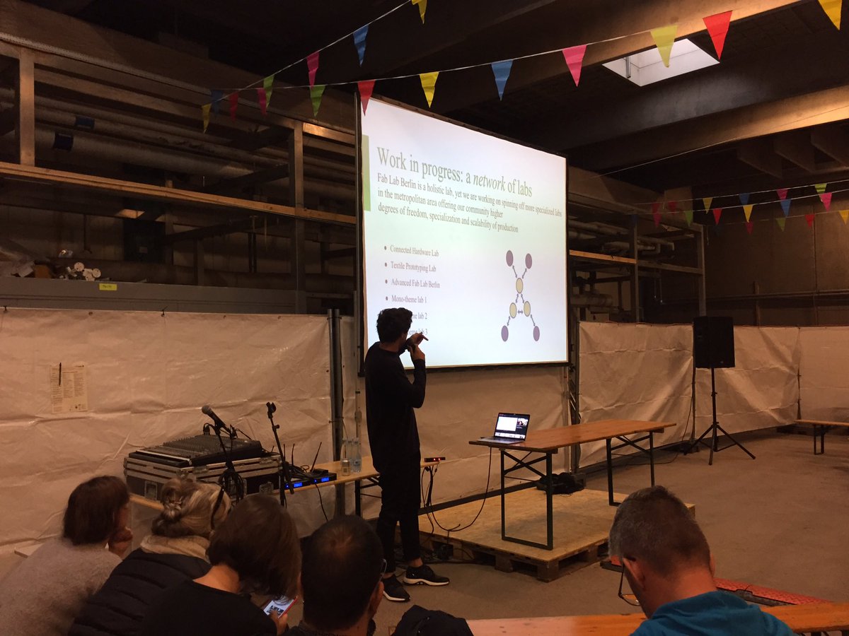 villum's tweet photo. Moving towards a whole network of labs is the strategy of @FabLabBLN to prototype a #FabCity @fabcityglobal #cphmaker #copenhagenmaker https://t.co/Forasp4jOd