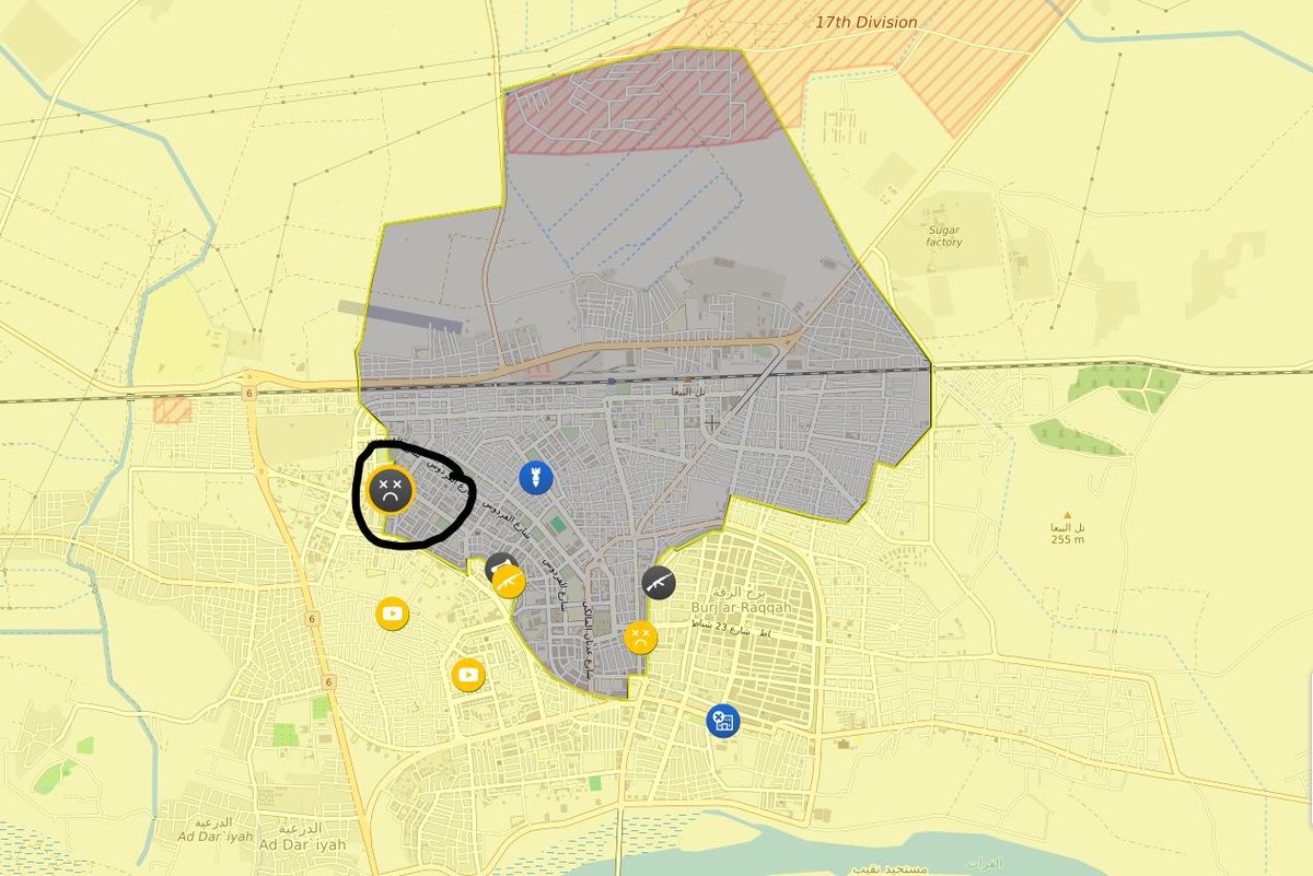 raqqacampaign's tweet photo. #SDF forces fails an attack by a car bomb in #Al_Nahda neighborhood on the western side of #Raqqa, killing 17 #IS terrorists, including Amir https://t.co/M3mCxrRmMx