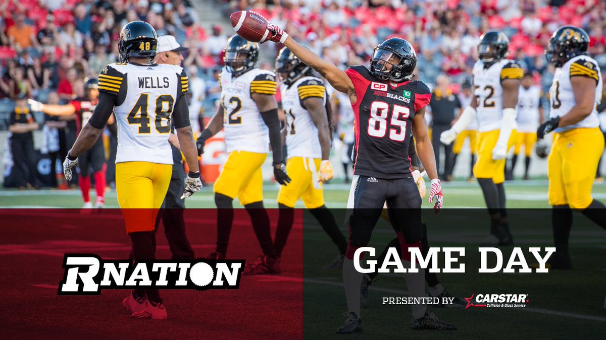 REDBLACKS's tweet image. GAME DAY!

Your #REDBLACKS look to make it 4⃣ straight vs the visiting @Ticats.

Kickoff 🏈 6PM

#RNation #CFLGameDay