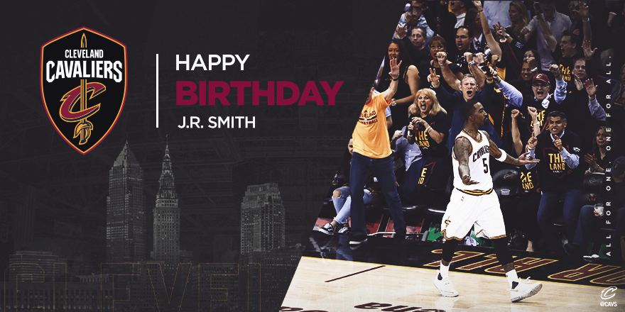 Today we’re celebrating <a href="/TheRealJRSmith/">JR Smith</a>!🎉

RETWEET to wish Swish a very happy birthday &amp; flip through his best pics: on.nba.com/2weMP2p