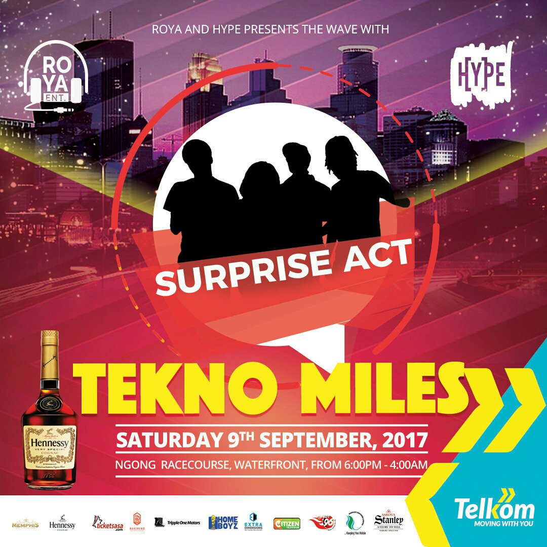 #TheWaveWithTekno will be big tonight

Surprise act 2 ...can you guess who?