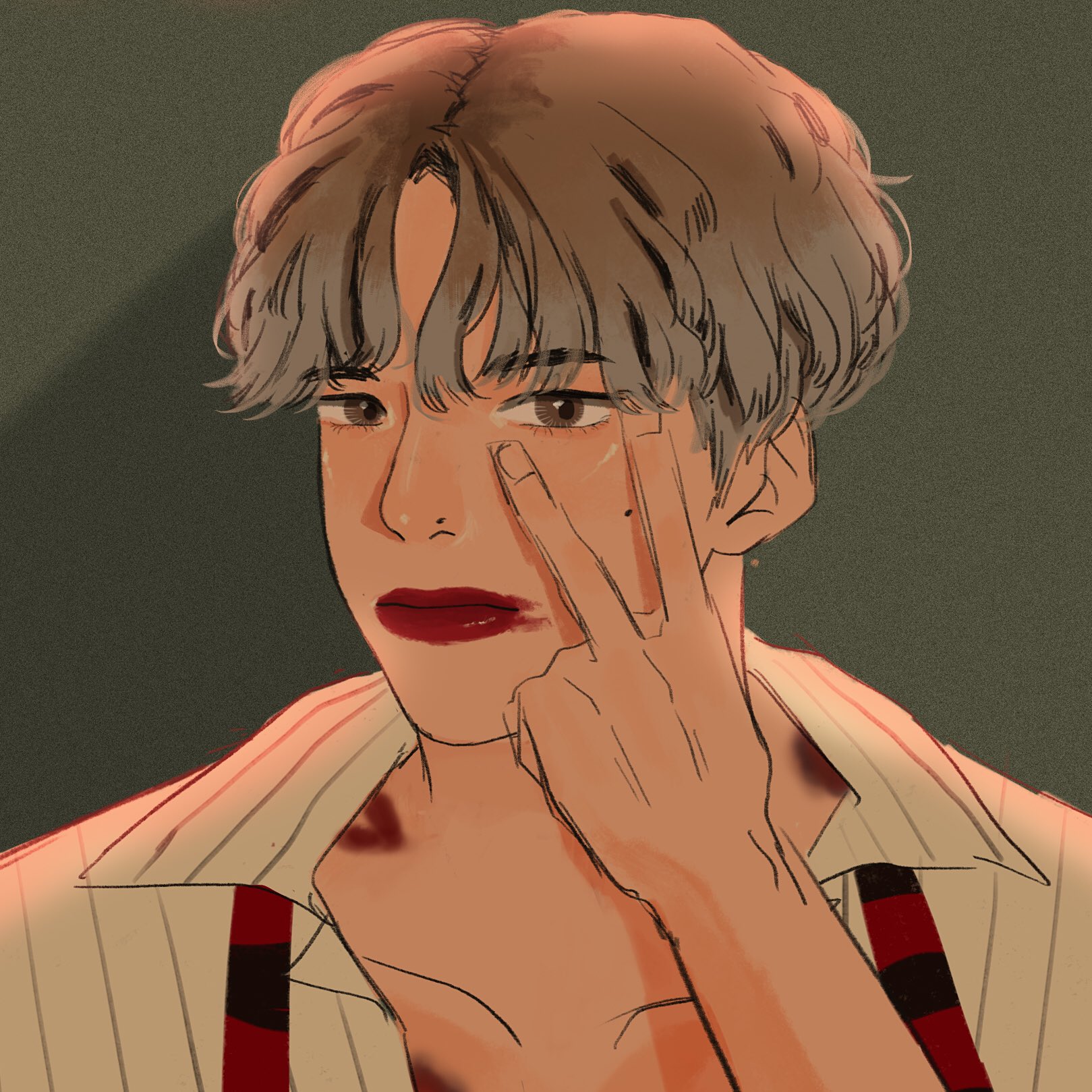 vee loves bts on Twitter: "💋🥀 #taehyung #btsfanart…